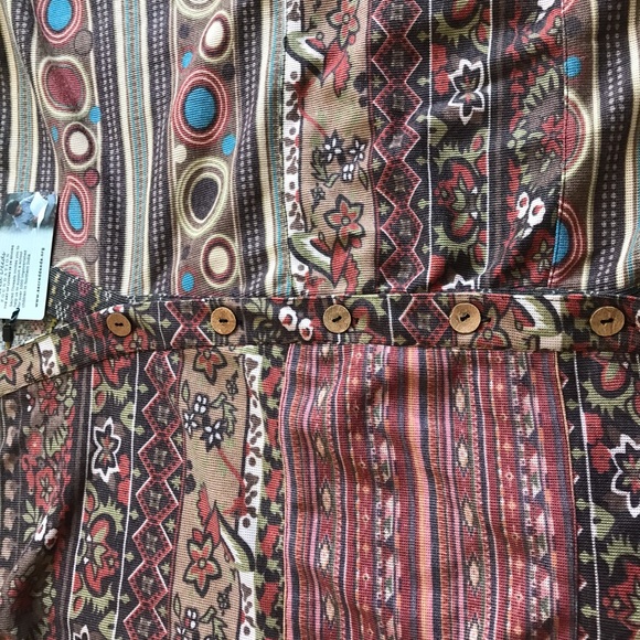 NWT.  Sacred Threads Boho Gypsy Jacket. 214636. CL/GR - Picture 3 of 3